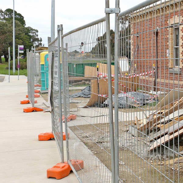 what's the process for arranging the removal of the temporary fence after my job or even is completed